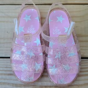 Lily & Dan Girls' jelly sandals size 9/10